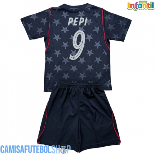 Camisa de time de futebol Estados Unidos Ricardo Pepi #9 Replicas 2º Equipamento Infantil Mundo 2026 Manga Curta (+ Calças curtas)